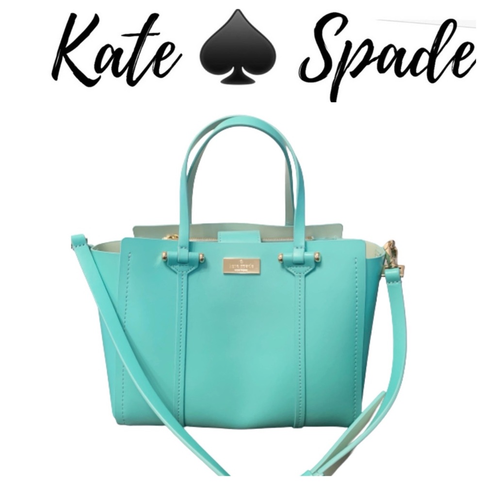 Kate Spade Purse Tiffany Color Bag Womens Blue Bag - Picture 1 of 12